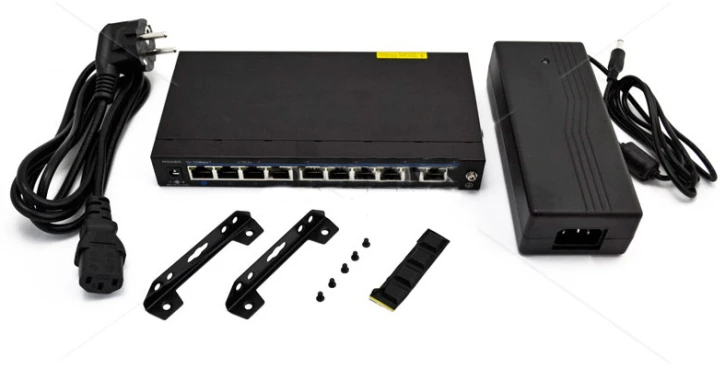 Коммутатор POE FoxGate S6009 POE (8 PoE x 100 Мбіт/с) 9-портовый фото 3