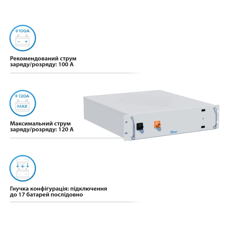 Високовольтний акумулятор Deye BOS-G-PACK5.1 фото 2