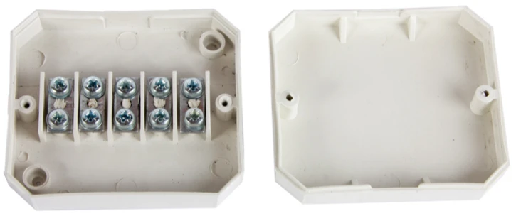 Розподільна коробка E.Next e.db.stand.r4.85x85x35K з клемником 85х85х35мм (s027037) фото 2