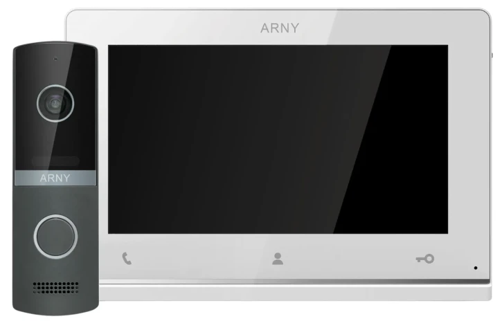 Комплект видеодомофона Arny AVD-7121 White/Graphite