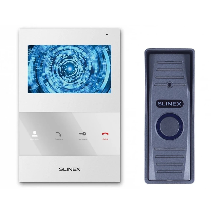 Комплект відеодомофону Slinex SQ-04M White + ML-15HR Grey