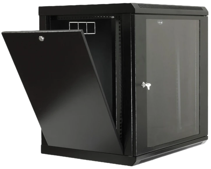 Шафа настінна CMS 19" 12U, 600x500x640мм чорна (UA-MGSW1L125B) фото 2