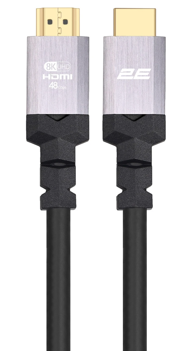 Кабель 2E HDMI Ultra High Speed 3 м Black/Silver (2EW-1143-3M)