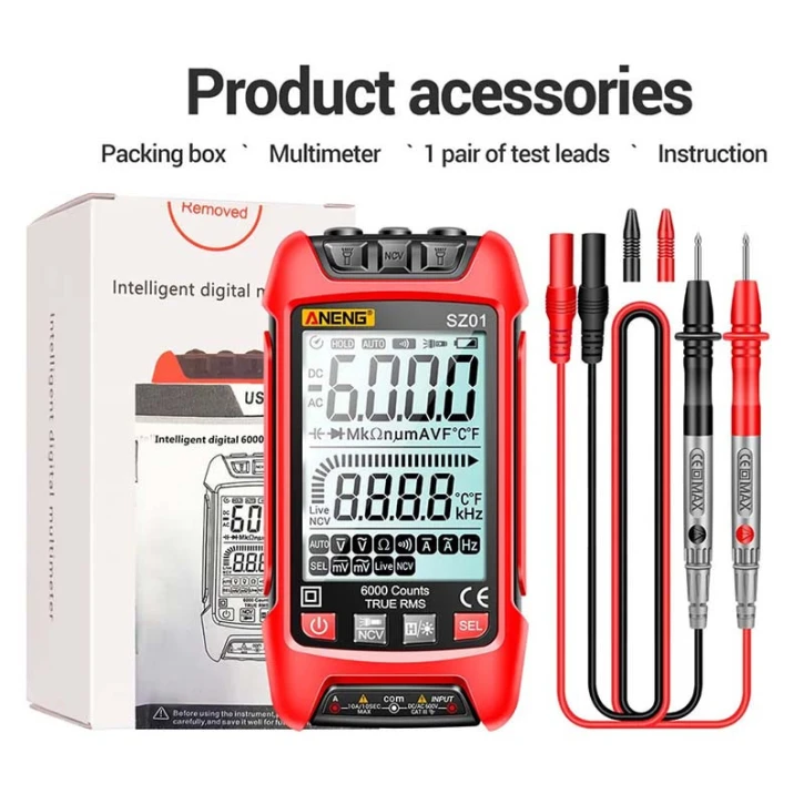 Мультиметр цифровий кишеньковий ANENG SZ01 (AN-SZ01) фото 4