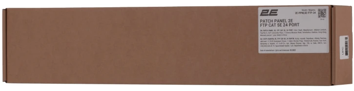 Патч-панель 2E 24, САТ 5E, FTP, 19″, 1U (2E-PPNL5E-FTP-24) фото 5