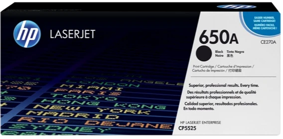 Картридж HP CLJ 650A 13,5K (CP5525, M750) Black (CE270A)