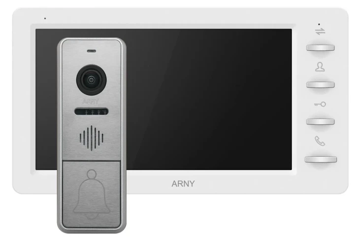 Комплект видеодомофона Arny AVD-7842 White/Silver