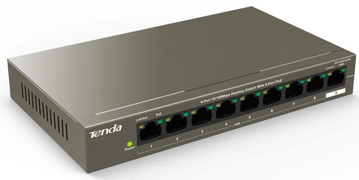 Комутатор Tenda TEF1109P-8-63W фото 2