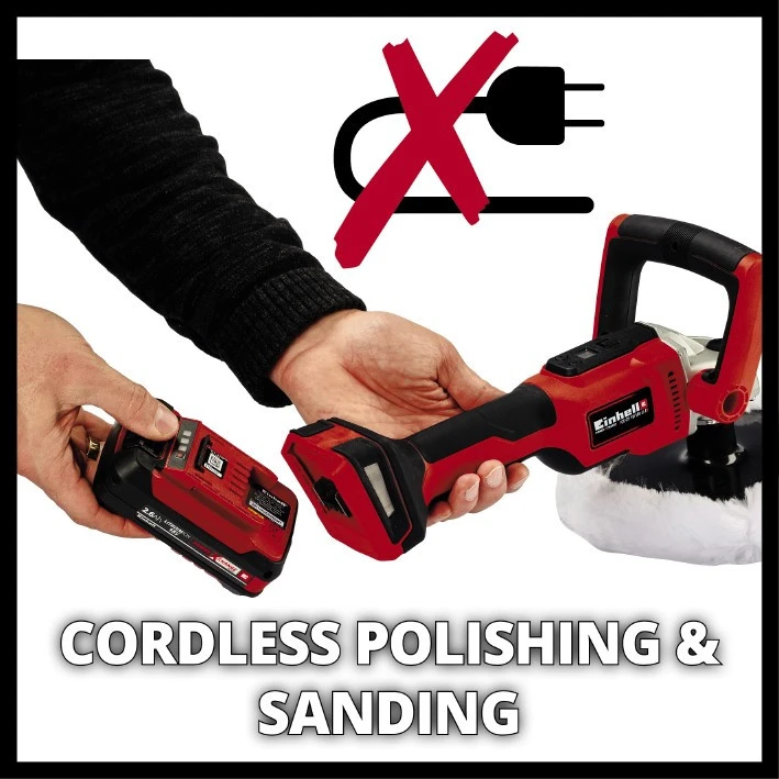 Шліфувальна машина Einhell CE-CP 18/180 Li E-Solo (2093320) фото 5