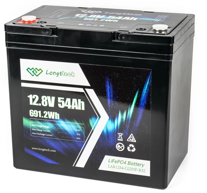 Аккумулятор Longttech LAR1254-G22NF-R32 LiFePo4 12.8В 54Аг/52,5Аг