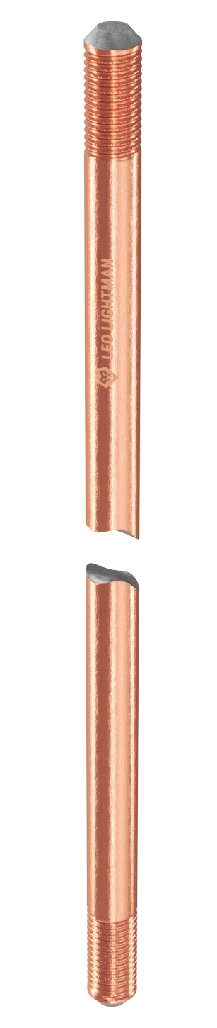 Стержень різьбовий обміднений Leo Lightman D14,2 Brown (C1000112)