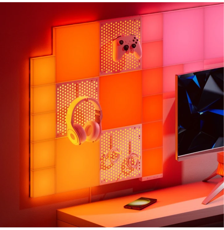 Додатковий комплект панелей Nanoleaf Blocks Small Squares Add-On Kit з підтримкою HomeKit і Matter — 4 шт. (N8100E00-4SS) фото 2