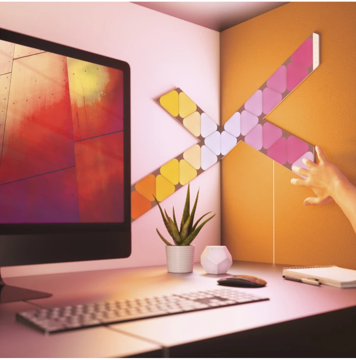 Розумна система освітлення Nanoleaf Shapes Mini Triangles Starter Kit Apple Homekit 9 шт (NL48-0002TW-9PK) фото 6