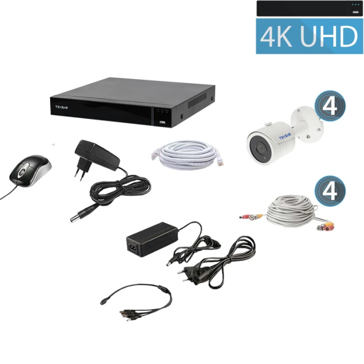 Комплект відеоспостереження Tecsar QHD 8MP4CAM Tecsar 7438