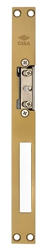 Електромеханічна защіпка Cisa 15001-06 НЗ-AЕ + зворотня планка латунь (35245) фото 3