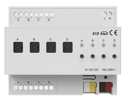 Диммер Akubela KNX 4-канальний (KXAC-B1DV4)