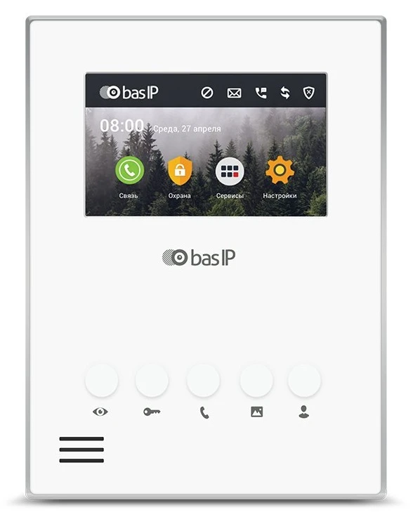 IP-домофон Bas-IP AU-04L White