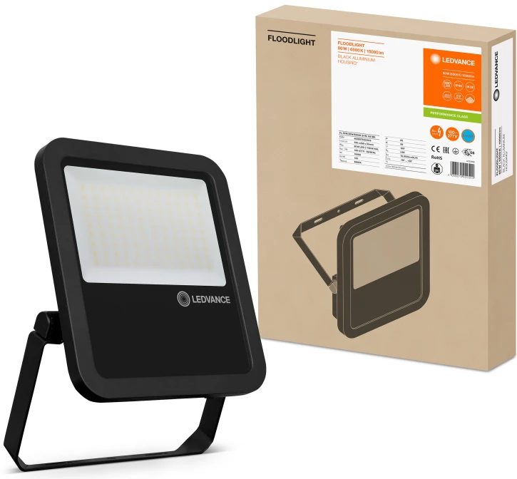 Прожектор LED Ledvance FL PFM 80Вт, 6500K SYM 100 BK (4058075422544)