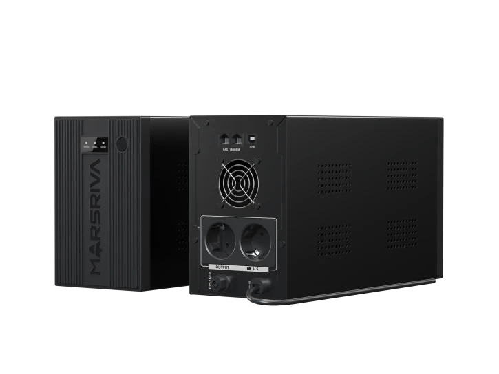 ДБЖ Marsriva MR-UF2000 Black фото 6