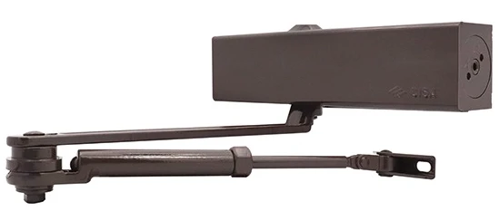 Доводчик дверной Cisa C1611.05.0.88 Professional Plus2 BC STD HO с фиксацией до 120 кг коричневый (37923)