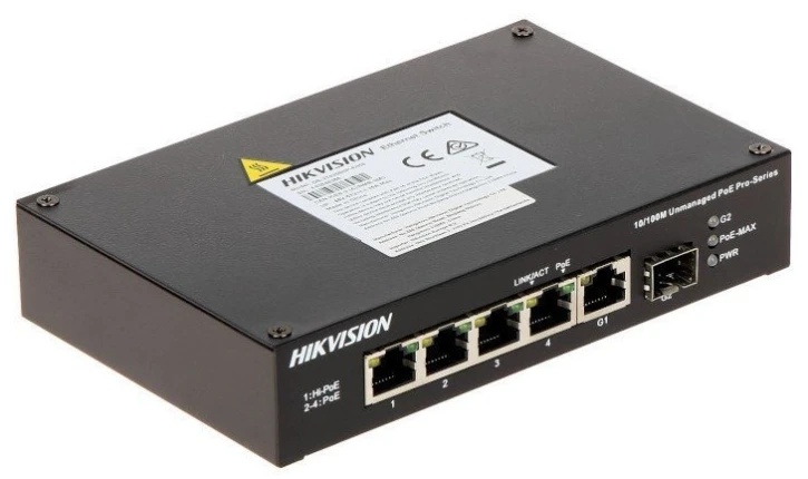 Коммутатор Hikvision DS-3T0306HP-E/HS