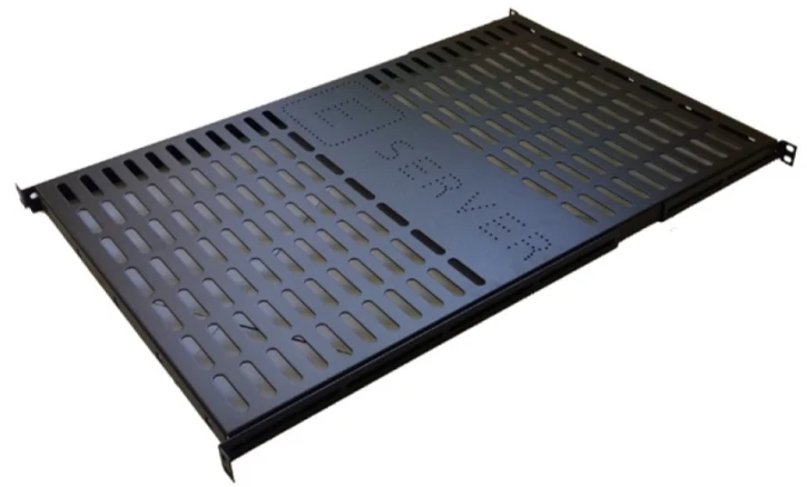 Полка стационарная E-server 650 мм 1U 19" черная (PS-1U-650-B)