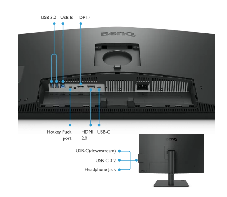 Монитор BenQ PD2706U 27" Dark Grey (9H.LLJLB.QBE) фото 6