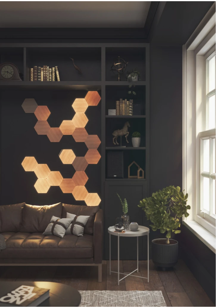 Розумна система освітлення Nanoleaf Elements - Hexagons Starter Kit Apple Homekit 13 шт (NL52-K-3002HB-13PK) фото 3