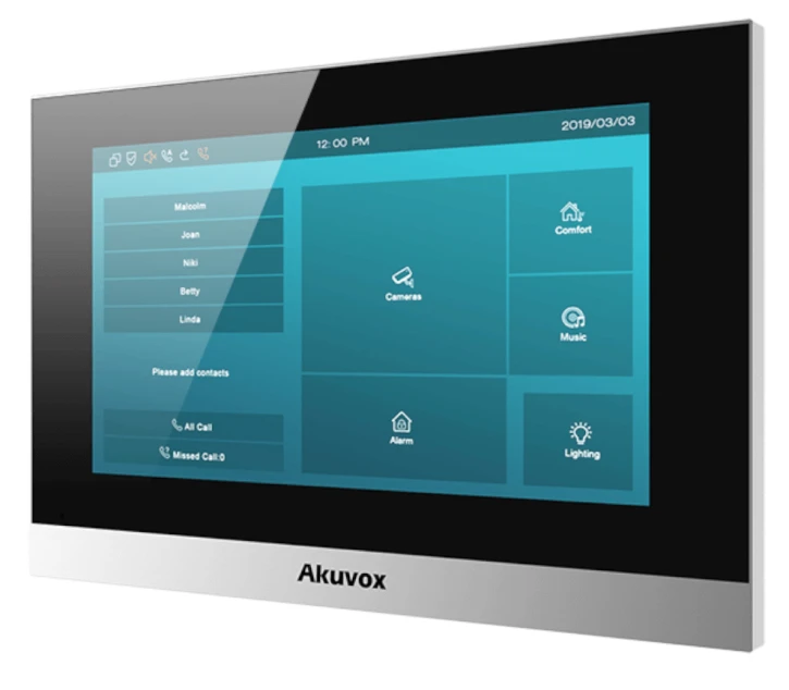 Відеодомофон Akuvox C315W з WF Black фото 2