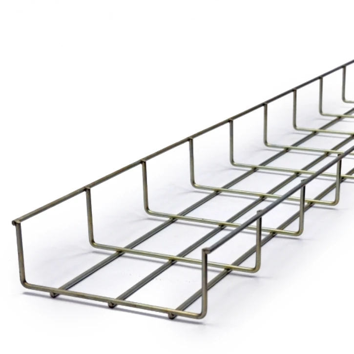 Лоток сітчастий CMS WBB 150х50 дріт Ø4 мм, білий цинк, 2,5м (CMS-WBB4-15050Z)