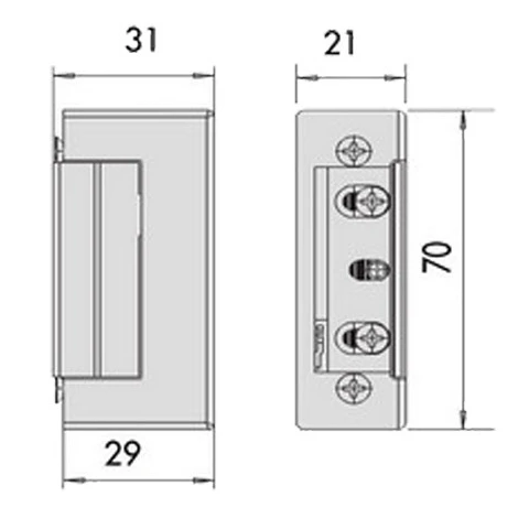 Електромеханічна защіпка Cisa 15160 НЗ-АЕ (35208) фото 8