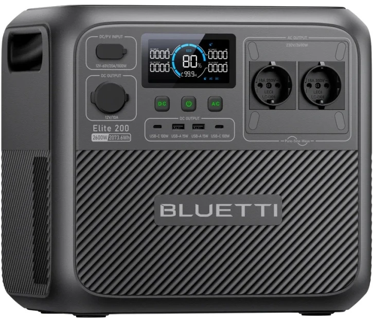 Зарядная станция Bluetti Elite 200 V2 2600 Вт, 2073 Вт*ч (EL200V2) фото 3