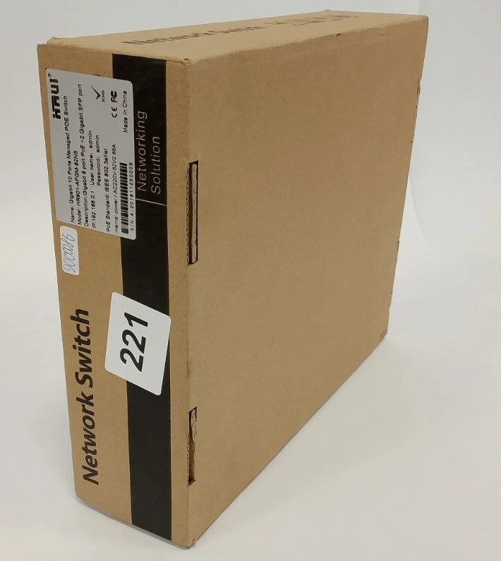 (Уцінка) Керований POE комутатор HongRui HR901-AFGM-82NS 11-портовий фото 2