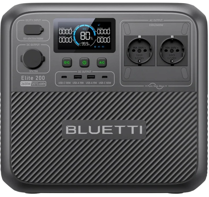 Зарядная станция Bluetti Elite 200 V2 2600 Вт, 2073 Вт*ч (EL200V2)