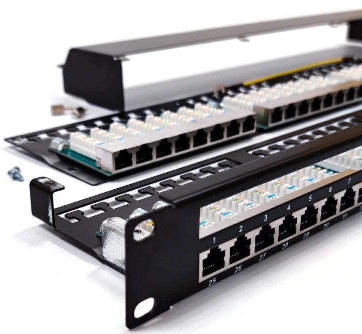 Патч-панель LW 48xRJ-45 STP, Cat.5e, 1U, 19", Dual type (LW-PP6A-10-C5E) фото 2