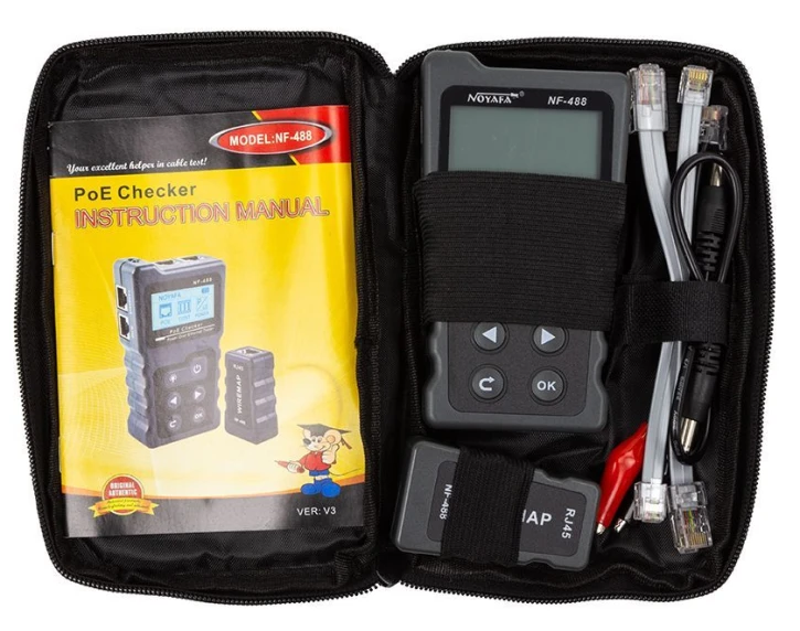 Тестер мережі Noyafa NF-488 Black