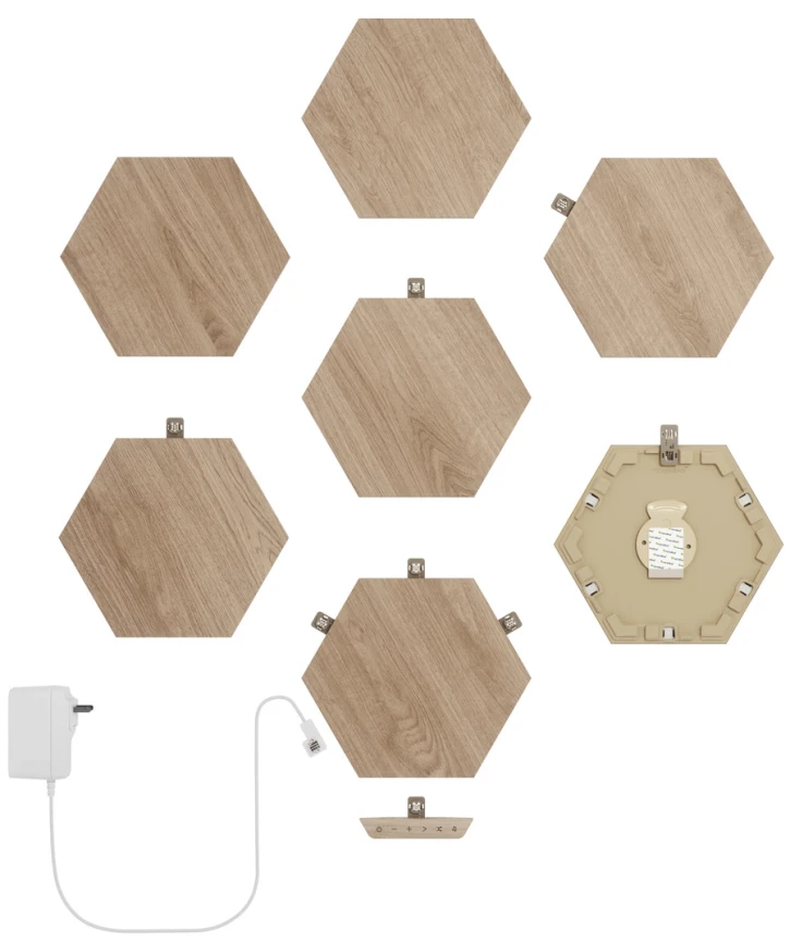 Розумна система освітлення Nanoleaf Elements - Hexagons Starter Kit Apple Homekit 7 шт (NL52-K-7002HB-7PK) фото 3