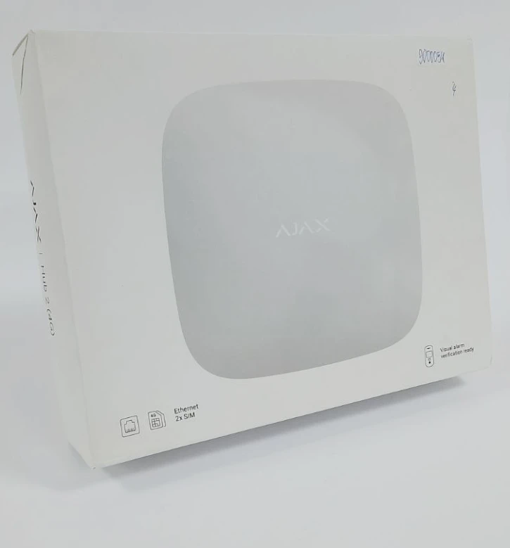 (Уцінка) Інтелектуальна централь Ajax Hub 2 (4G) White
