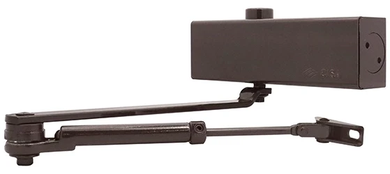 Доводчик дверной Cisa C1511.03.0.88 Professional Plus2 STD HO с фиксацией до 80 кг коричневый (37907)