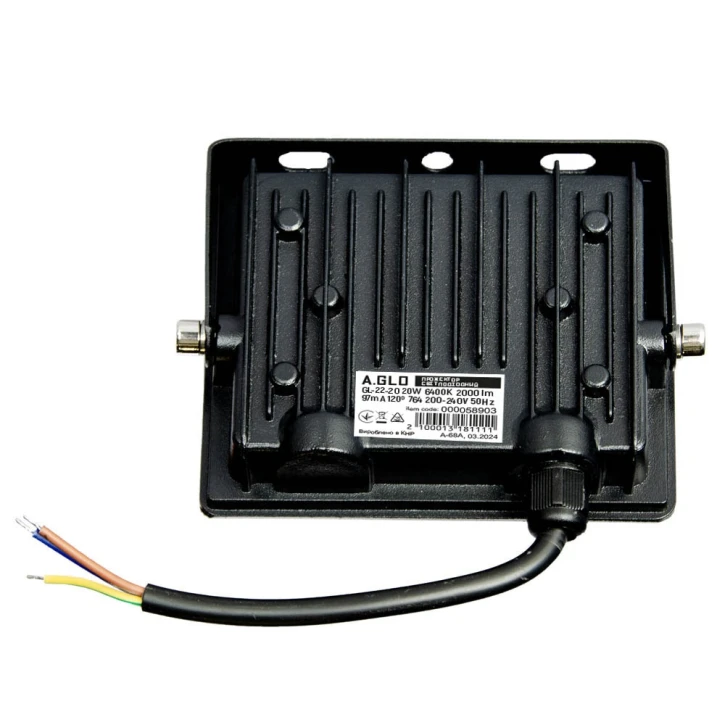 Прожектор світлодіодний A.GLO GL-22-20 20W 6400K (000058903) фото 4