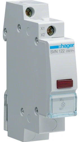 Індикатор LED Hager SVN122 230В червоний