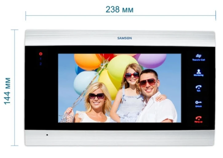 Відеодомофон Samson SW-76H Silver фото 4