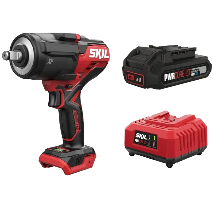 Гайковерт ударний Skil SD1E3285CA+BC1E3110AA Red