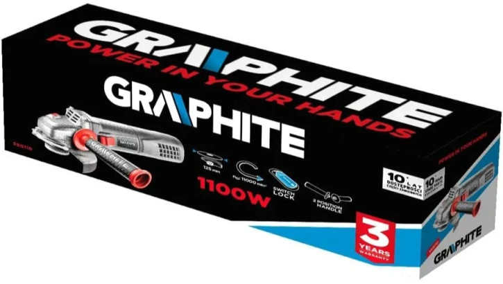 Кутова шліфувальна машина (болгарка) Graphite 59G110 фото 5