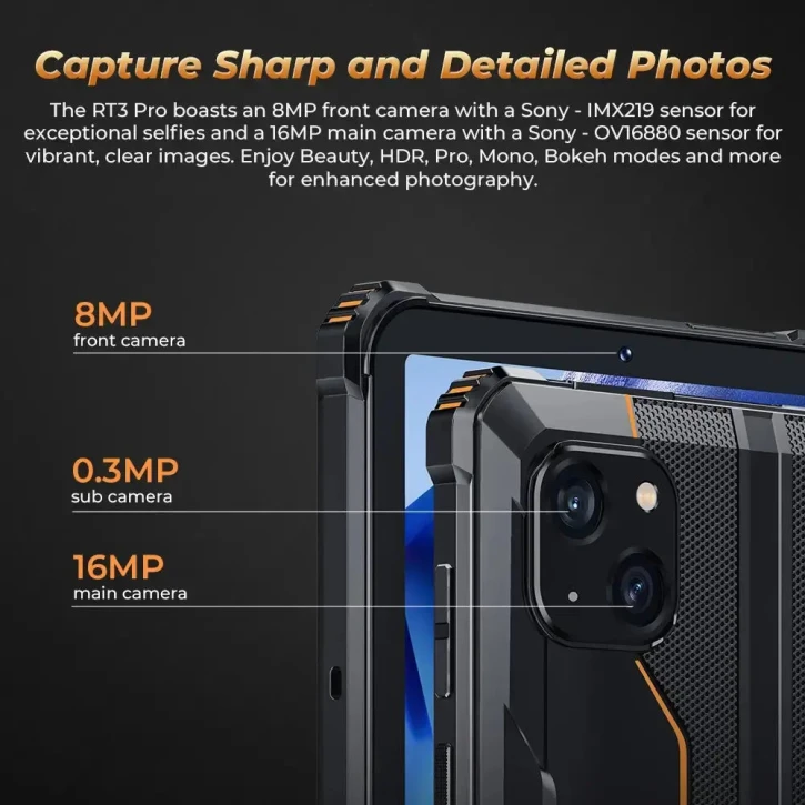 Планшет Oukitel RT3pro LTE 4/128GB Orange (RT3pro_Orange) фото 7