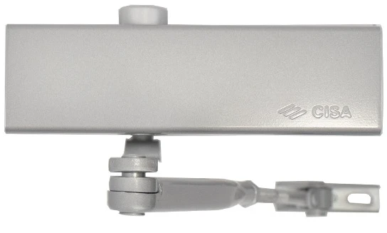 Доводчик дверний Cisa C1510.03.0.97 Professional Plus2 STD до 80 кг FIRE сірий (37905) фото 2