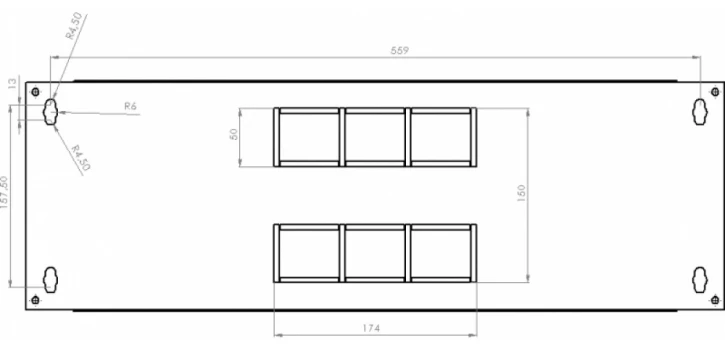 Шафа настінна CMS 4U, 600х350х284 мм (UA-MGSWL435G) фото 7