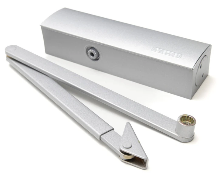 Доводчик накладной Geze TS 2000 NV BC ЕN 3-4 с локтевой тягой Silver фото 3