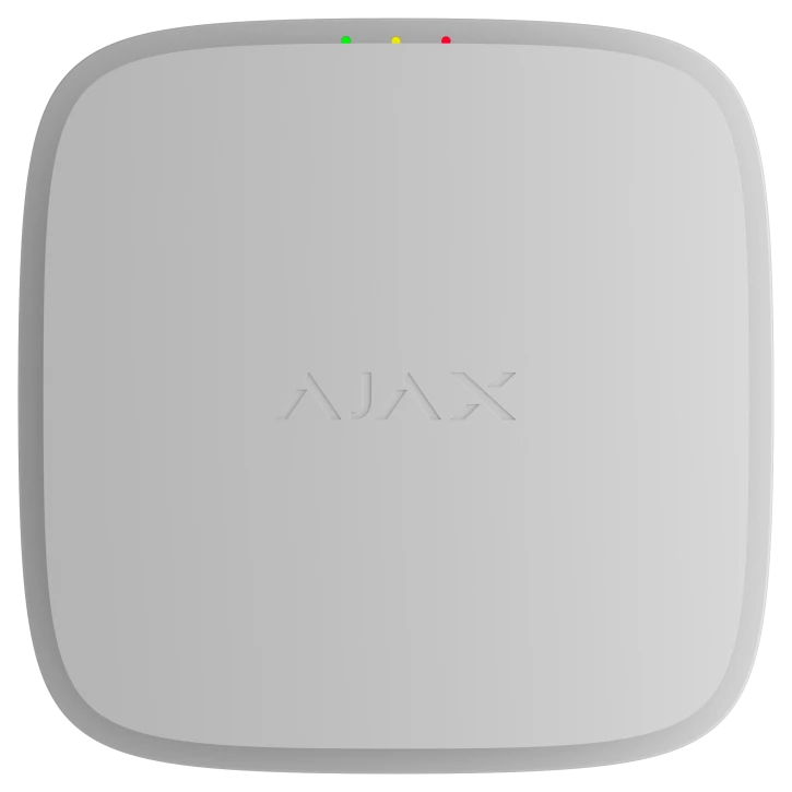 (Уценка) Беспроводной адресный пожарный извещатель точечный дымовой. Комбинированный с извещателем звуковым Ajax EN54 FireProtect (Smoke/Sounder) Jeweller White (119919.276.WH1)