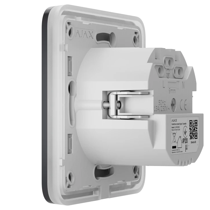 Умная встроенная розетка с функцией мониторинга потребления электроэнергии Ajax Outlet [type F] Jeweller Graphite фото 4